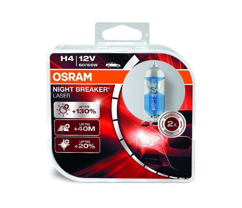 H4 OSRAM NIGHT BREAKER LASER 150% MEHR LICHT 2er Set