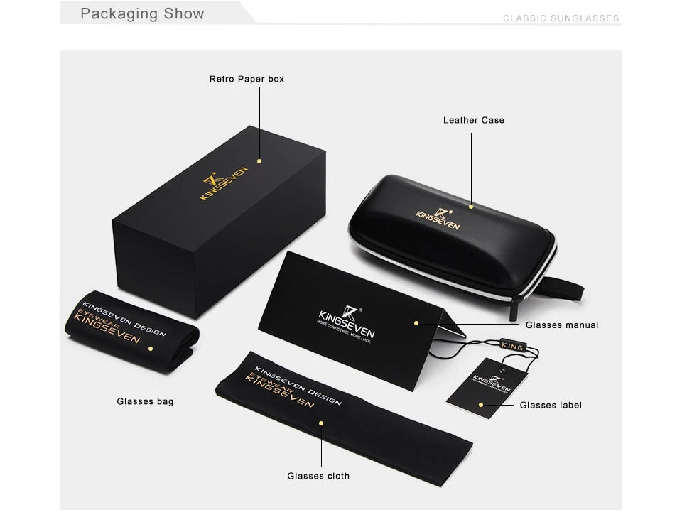 Kingseven nouvelles lunettes de soleil auto-teintées pour les hommes en aluminium polarisé UV400