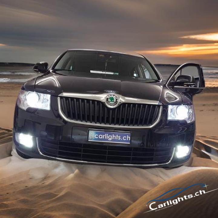 SKODA Octavia (2.Gen.) 1Z 2010 bis 2013 LED Upgrade-Set mit Halogen-Scheinwerfer