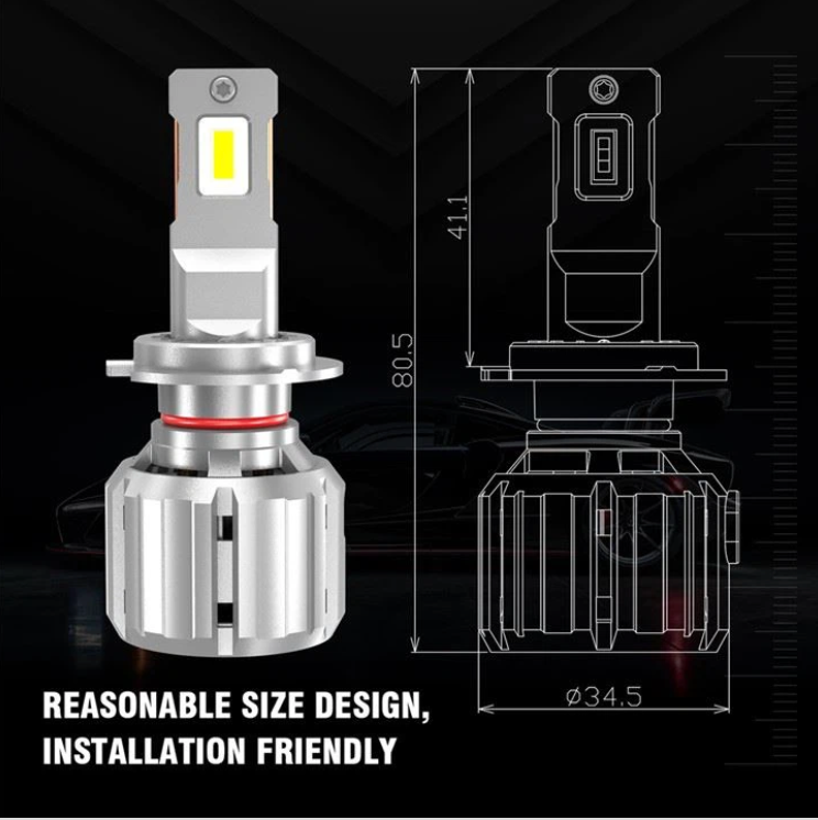 H7 LED X20 CANBUS 12000LM 400% more light 12-24V 60W- 2pcs.