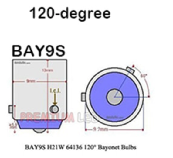 H21W LED canbus reversing light for BMW 2 pcs.