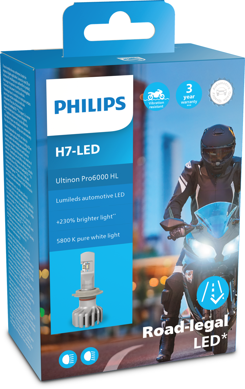 H7 LED Philips PRO6000 Boost mit Strassenzulassung 300% mehr Licht für –