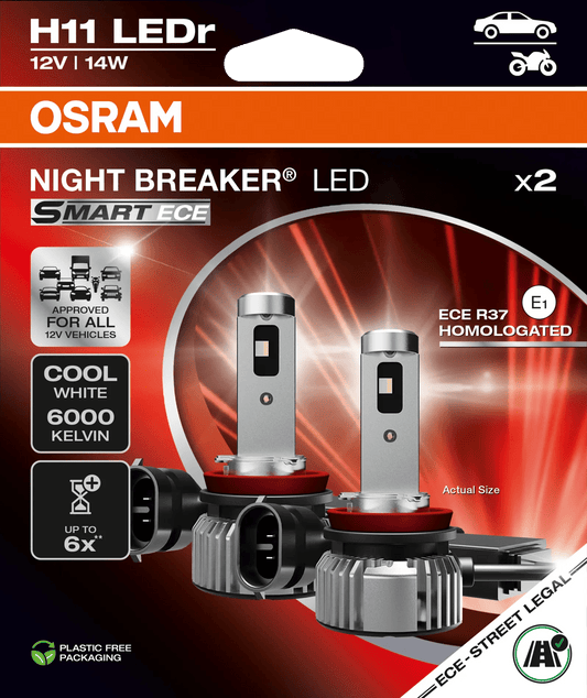 H11 LED ECE mit Schweizer Strassen-Zulassung von OSRAM
