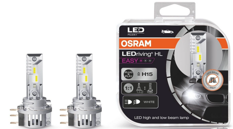 H15 LED für Tagfahrlicht und Fernlicht OSRAM LEDriving