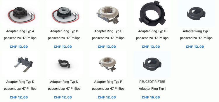 H7 LED Philips Adapter Ring