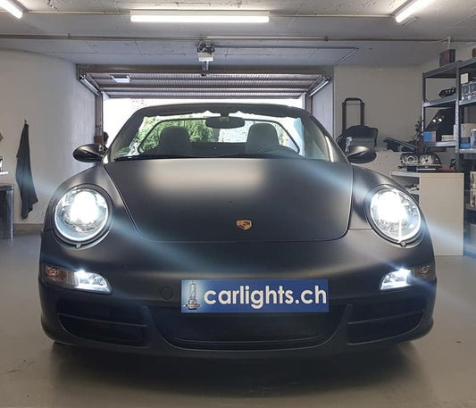 PORSCHE 911  (997)  2004-2008  LED Upgrade-Set mit Bi-Xenon-Scheinwerfer carlights
