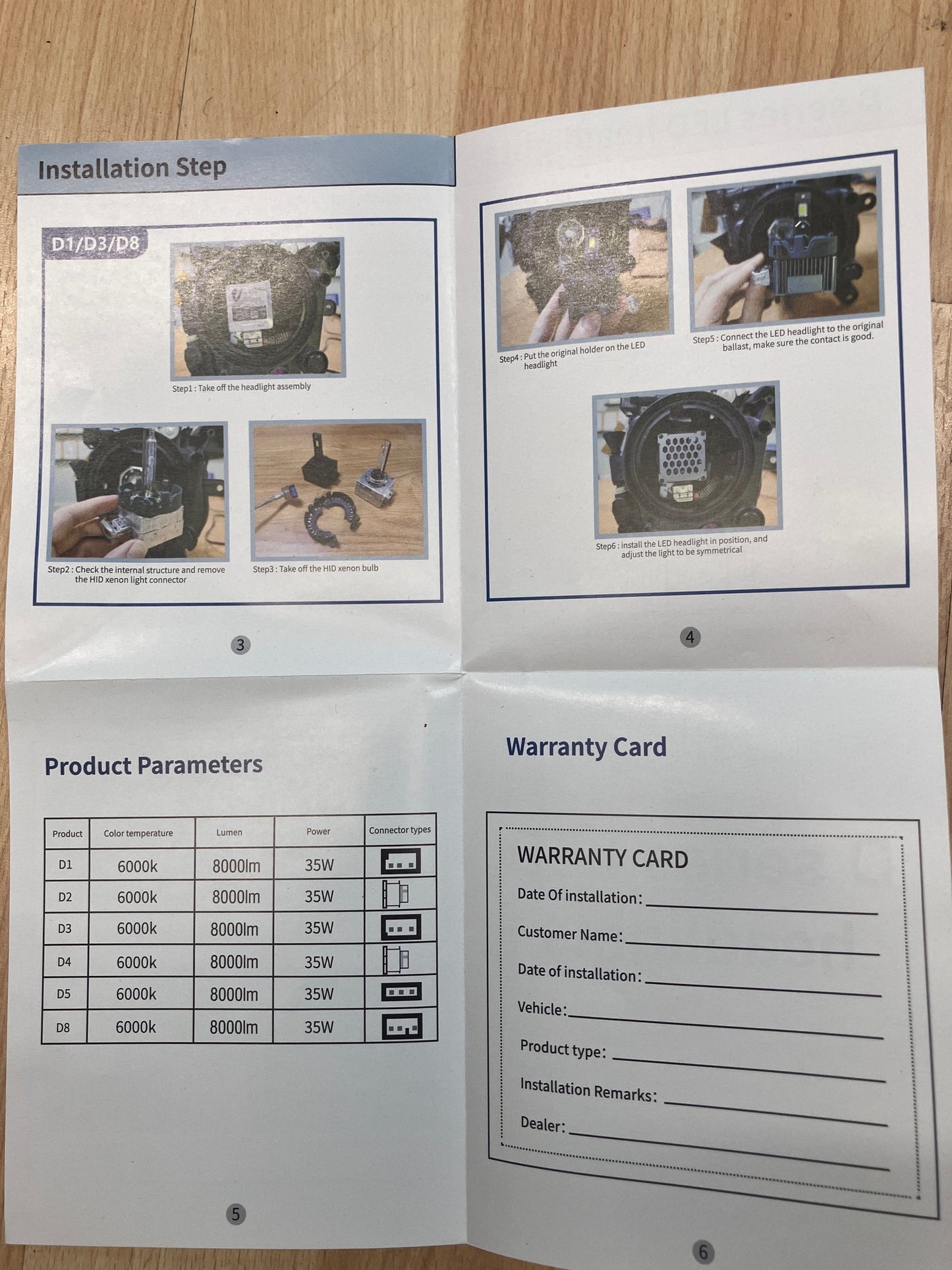 D1S LED D Serie canbus 8000LM 280% mehr Licht wie Xenon- 2 Stk.