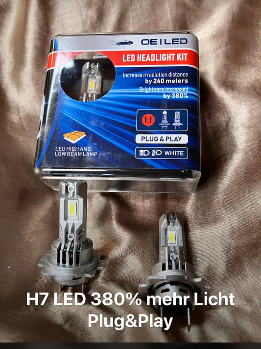 H7 LED OE  380% mehr Licht 12-24V 25W- 2Stk.