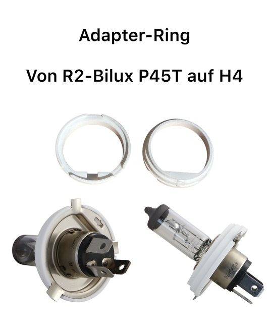 Adapter-Ring von R2-Bilux P45T Sockel auf H4