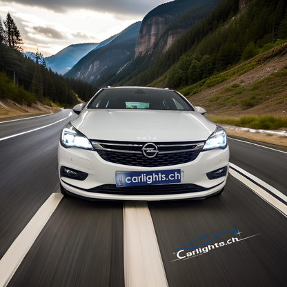 OPEL Astra (J, 4. Gen) P-J/SW/V 2009 bis 2015  LED Upgrade-Set mit Halogen-Scheinwerfer carlights.ch