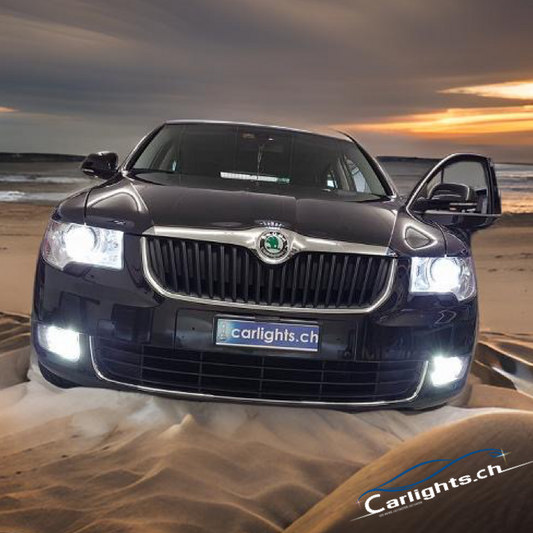 SKODA Superb II  2008-2013 LED Upgrade-Set mit Halogen-Scheinwerfer CARLIGHTS