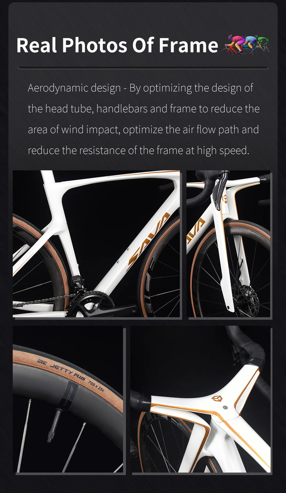 SAVA Dream Maker Full Carbon Fiber Bike Strap SHIMAN0 Di2 8170 24 Speed Hydraulic Disc Brake High End Race Class Road Bike