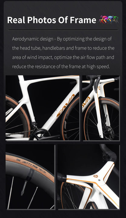 SAVA Dream Maker Full Carbon Fiber Bike Strap SHIMAN0 Di2 8170 24 Speed Hydraulic Disc Brake High End Race Class Road Bike