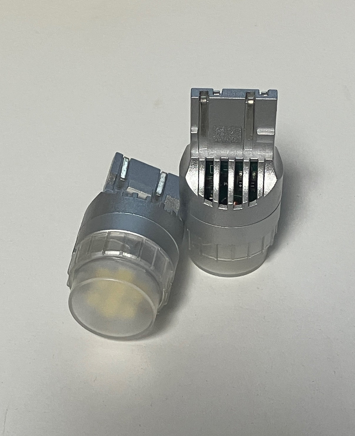 W21/5W LED luz de marcha diurna / luz de estacionamiento Super CANbus ventilador Swiss Made 12-24V, 2 uds.