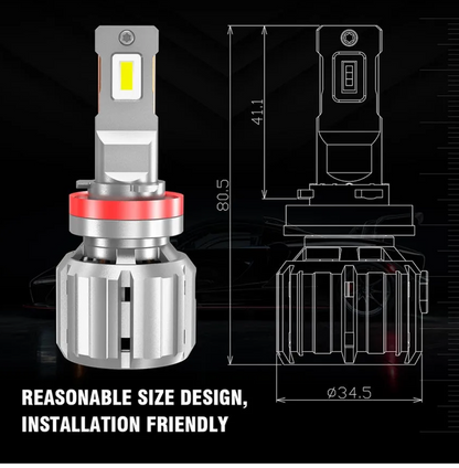 H9 LED X20 CANBUS 12000LM 400% mehr Licht 12-24V 55W 1 Set