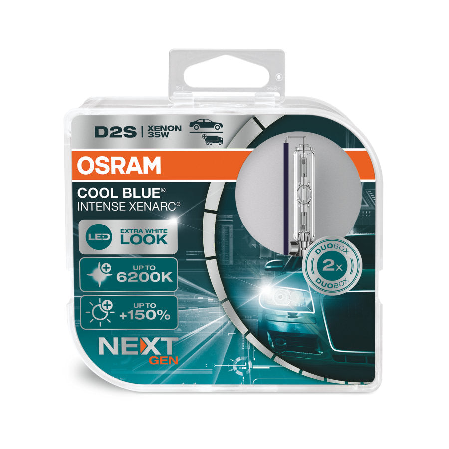 OSRAM D2S CBN XENARC COOL BLUE® INTENSE (NEXT GEN)  XENON BRENNER 6200K 35W- 2Stk.