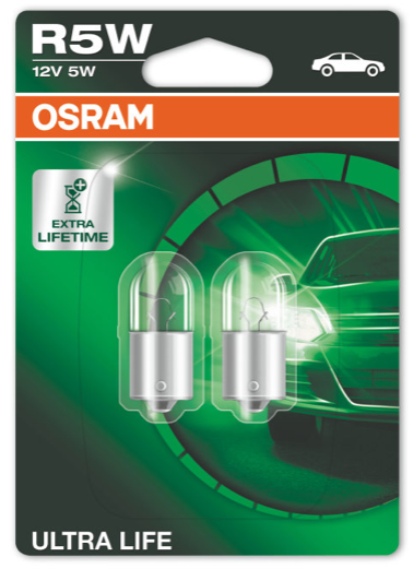 R5W 12V 5W BA15S OSRAM Ultra Life Positionslicht hinten 2 Stk.